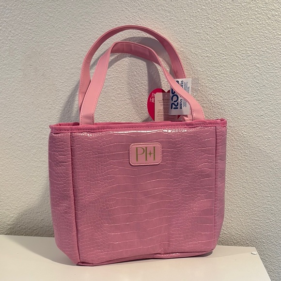 Paris Hilton Pink Tote Bag - Lunch Bag - Pink Croc - Picture 1 of 4